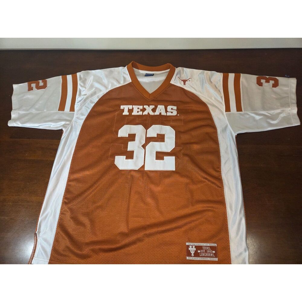 Vintage Texas Longhorns Jersey 32 Champs Team Edition Men XXL Orange Football